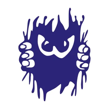 Samolepicí dekorace na vozidlo Šmírák 001 pravá (22 - střední modrá) SAMOLEPKA NA AUTO, NÁLEPKA, FÓLIE, POLEP, TUNING, VLASTNÍ TEXT, TISK, AUTOSAMOLEPKY.cz, POLEPY, OBRÁZEK, LOGO, 3D STICKERS