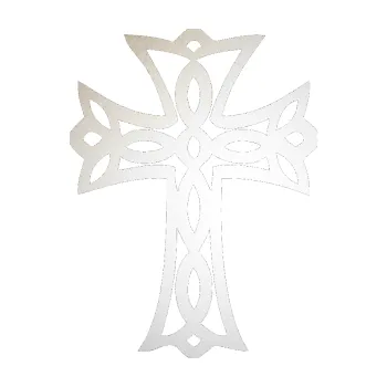 Polep vozidla SAMOLEPKA Tetování 191 kříž (82 - odrazková reflexní bílá) NA AUTO, NÁLEPKA, FÓLIE, POLEP, TUNING, VLASTNÍ TEXT, TISK, AUTOSAMOLEPKY.cz, POLEPY, OBRÁZEK, LOGO, SAMOLEPKY