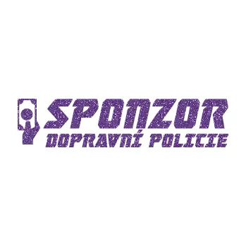 Polep vozidla SAMOLEPKA Sponzor dopravní policie 004 (87 - Ultra Metalic fialová) NA AUTO, NÁLEPKA, FÓLIE, POLEP, TUNING, VLASTNÍ TEXT, TISK, AUTOSAMOLEPKY.cz, POLEPY, OBRÁZEK, LOGO, SAMOLEPKY
