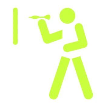 Samolepicí dekorace na vozidlo Šipky 002 levá ikona hráče (27 - limetová) SAMOLEPKA NA AUTO, NÁLEPKA, FÓLIE, POLEP, TUNING, VLASTNÍ TEXT, TISK, AUTOSAMOLEPKY.cz, POLEPY, OBRÁZEK, LOGO, 3D STICKERS