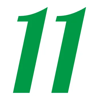 Polep vozidla Startovní číslo 11 typ 3 (12 - zelená) SAMOLEPKA NA AUTO, NÁLEPKA, FÓLIE, POLEP, TUNING, VLASTNÍ TEXT, TISK, AUTOSAMOLEPKY.cz, POLEPY, OBRÁZEK, LOGO, 3D STICKERS