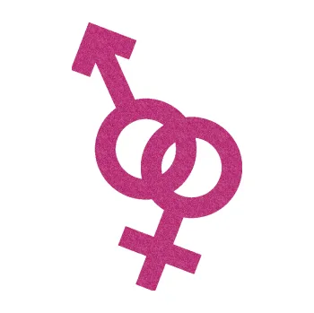 Samolepící dekorace Ty a já 001 symbol pro muže a ženu (90 - Ultra Metalic růžová) SAMOLEPKA NA AUTO, NÁLEPKA, FÓLIE, POLEP, TUNING, VLASTNÍ TEXT, TISK, AUTOSAMOLEPKY.cz, POLEPY, OBRÁZEK, LOGO, 3D STICKERS