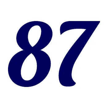 Polep vozidla Startovní číslo 87 typ 3 (23 - tmavě modrá) SAMOLEPKA NA AUTO, NÁLEPKA, FÓLIE, POLEP, TUNING, VLASTNÍ TEXT, TISK, AUTOSAMOLEPKY.cz, POLEPY, OBRÁZEK, LOGO, 3D STICKERS