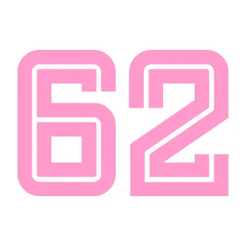 Polep vozidla Startovní číslo 62 typ 7 (24 - světle růžová) SAMOLEPKA NA AUTO, NÁLEPKA, FÓLIE, POLEP, TUNING, VLASTNÍ TEXT, TISK, AUTOSAMOLEPKY.cz, POLEPY, OBRÁZEK, LOGO, 3D STICKERS