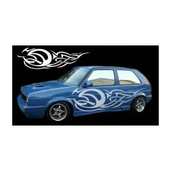 Polep vozidla SAMOLEPKA Samolepka na bok tattoo 065 (64 - škrábaný kov zlatý) NA AUTO, NÁLEPKA, FÓLIE, POLEP, TUNING, VLASTNÍ TEXT, TISK, AUTOSAMOLEPKY.cz, POLEPY, OBRÁZEK, LOGO, SAMOLEPKY