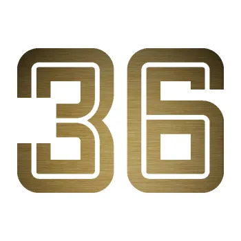 Polep vozidla Startovní číslo 36 typ 7 (64 - škrábaný kov zlatý) SAMOLEPKA NA AUTO, NÁLEPKA, FÓLIE, POLEP, TUNING, VLASTNÍ TEXT, TISK, AUTOSAMOLEPKY.cz, POLEPY, OBRÁZEK, LOGO, 3D STICKERS