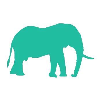 Samolepící dekorace Slon 001 pravá (25 - tyrkysová) SAMOLEPKA NA AUTO, NÁLEPKA, FÓLIE, POLEP, TUNING, VLASTNÍ TEXT, TISK, AUTOSAMOLEPKY.cz, POLEPY, OBRÁZEK, LOGO, 3D STICKERS