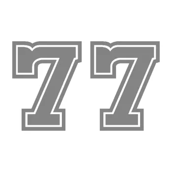 Polep vozidla Startovní číslo 77 typ 5 (17 - šedá) SAMOLEPKA NA AUTO, NÁLEPKA, FÓLIE, POLEP, TUNING, VLASTNÍ TEXT, TISK, AUTOSAMOLEPKY.cz, POLEPY, OBRÁZEK, LOGO, 3D STICKERS