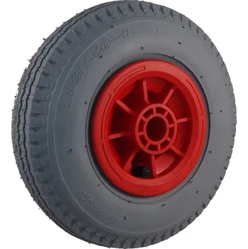 Pojezdové kolečko Nafukovací kolo s šedou gumou na plastovém disku NB 220š KP PL-B1-had 17580011