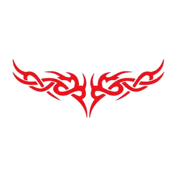 Polep vozidla SAMOLEPKA Tetování 023 (10 - červená) NA AUTO, NÁLEPKA, FÓLIE, POLEP, TUNING, VLASTNÍ TEXT, TISK, AUTOSAMOLEPKY.cz, POLEPY, OBRÁZEK, LOGO, SAMOLEPKY