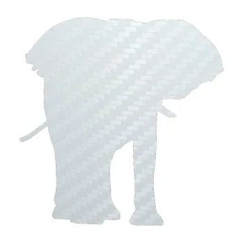 Samolepící dekorace SAMOLEPKA Slon 012 pravá (51 - 3D karbon bílý) NA AUTO, NÁLEPKA, FÓLIE, POLEP, TUNING, VLASTNÍ TEXT, TISK, AUTOSAMOLEPKY.cz, POLEPY, OBRÁZEK, LOGO, SAMOLEPKY