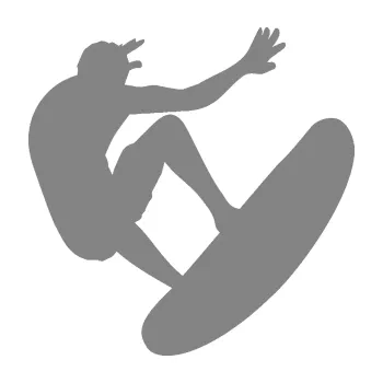 Polep vozidla SAMOLEPKA Surfař 003 pravá (17 - šedá) NA AUTO, NÁLEPKA, FÓLIE, POLEP, TUNING, VLASTNÍ TEXT, TISK, AUTOSAMOLEPKY.cz, POLEPY, OBRÁZEK, LOGO, SAMOLEPKY