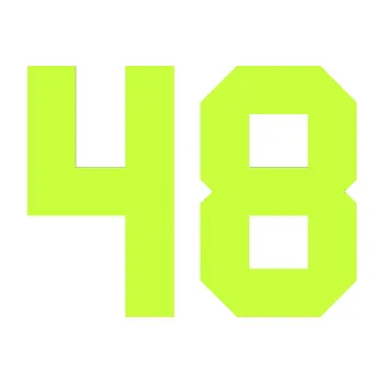Polep vozidla Startovní číslo 48 (27 - limetová) SAMOLEPKA NA AUTO, NÁLEPKA, FÓLIE, POLEP, TUNING, VLASTNÍ TEXT, TISK, AUTOSAMOLEPKY.cz, POLEPY, OBRÁZEK, LOGO, 3D STICKERS