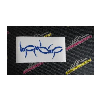 Polep vozidla SAMOLEPKA Tetování 107 ostnatý drát (10 - červená) NA AUTO, NÁLEPKA, FÓLIE, POLEP, TUNING, VLASTNÍ TEXT, TISK, AUTOSAMOLEPKY.cz, POLEPY, OBRÁZEK, LOGO, SAMOLEPKY