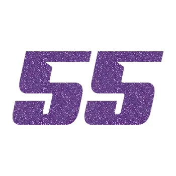 Polep vozidla SAMOLEPKA Startovní číslo 55 typ 6 (87 - Ultra Metalic fialová) NA AUTO, NÁLEPKA, FÓLIE, POLEP, TUNING, VLASTNÍ TEXT, TISK, AUTOSAMOLEPKY.cz, POLEPY, OBRÁZEK, LOGO, SAMOLEPKY