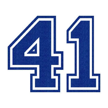 Polep vozidla SAMOLEPKA Startovní číslo 41 typ 4 (89 - Ultra Metalic modrá tmavá) NA AUTO, NÁLEPKA, FÓLIE, POLEP, TUNING, VLASTNÍ TEXT, TISK, AUTOSAMOLEPKY.cz, POLEPY, OBRÁZEK, LOGO, SAMOLEPKY