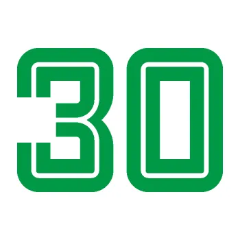 Polep vozidla Startovní číslo 30 typ 7 (12 - zelená) SAMOLEPKA NA AUTO, NÁLEPKA, FÓLIE, POLEP, TUNING, VLASTNÍ TEXT, TISK, AUTOSAMOLEPKY.cz, POLEPY, OBRÁZEK, LOGO, 3D STICKERS