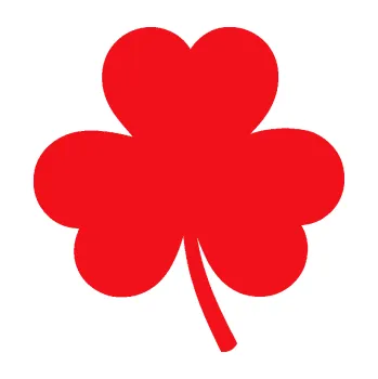 Samolepící dekorace SAMOLEPKA Trojlístek 001 levá (10 - červená) NA AUTO, NÁLEPKA, FÓLIE, POLEP, TUNING, VLASTNÍ TEXT, TISK, AUTOSAMOLEPKY.cz, POLEPY, OBRÁZEK, LOGO, SAMOLEPKY