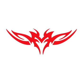 Polep vozidla SAMOLEPKA Tetování 150 (10 - červená) NA AUTO, NÁLEPKA, FÓLIE, POLEP, TUNING, VLASTNÍ TEXT, TISK, AUTOSAMOLEPKY.cz, POLEPY, OBRÁZEK, LOGO, SAMOLEPKY