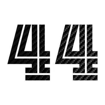 Polep vozidla Startovní číslo 44 typ 7 (50 - 3D karbon černý) SAMOLEPKA NA AUTO, NÁLEPKA, FÓLIE, POLEP, TUNING, VLASTNÍ TEXT, TISK, AUTOSAMOLEPKY.cz, POLEPY, OBRÁZEK, LOGO, 3D STICKERS
