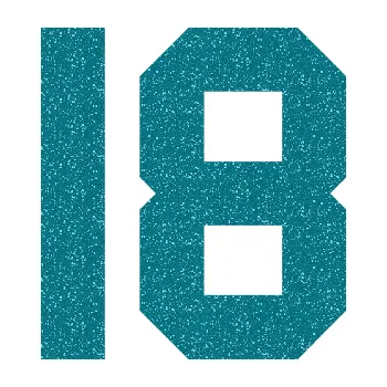 Polep vozidla Startovní číslo 18 (92 - Ultra Metalic tyrkysová) SAMOLEPKA NA AUTO, NÁLEPKA, FÓLIE, POLEP, TUNING, VLASTNÍ TEXT, TISK, AUTOSAMOLEPKY.cz, POLEPY, OBRÁZEK, LOGO, 3D STICKERS