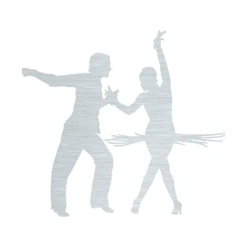 Samolepicí dekorace na vozidlo Tanec 009 levá latinskoamerický tanec pár (61 - škrábaný hliník) SAMOLEPKA NA AUTO, NÁLEPKA, FÓLIE, POLEP, TUNING, VLASTNÍ TEXT, TISK, AUTOSAMOLEPKY.cz, POLEPY, OBRÁZEK, LOGO, 3D STICKERS