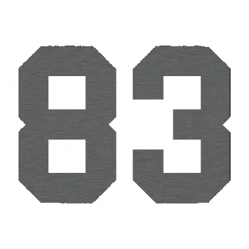 Polep vozidla Startovní číslo 83 (62 - škrábaný titan) SAMOLEPKA NA AUTO, NÁLEPKA, FÓLIE, POLEP, TUNING, VLASTNÍ TEXT, TISK, AUTOSAMOLEPKY.cz, POLEPY, OBRÁZEK, LOGO, 3D STICKERS