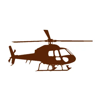 Polep vozidla SAMOLEPKA Vrtulník 007 pravá helikoptéra (15 - hnědá) NA AUTO, NÁLEPKA, FÓLIE, POLEP, TUNING, VLASTNÍ TEXT, TISK, AUTOSAMOLEPKY.cz, POLEPY, OBRÁZEK, LOGO, SAMOLEPKY