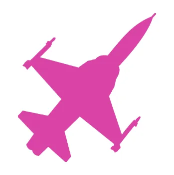 Polep vozidla SAMOLEPKA Stíhací letoun 003 pravá (16 - růžová) NA AUTO, NÁLEPKA, FÓLIE, POLEP, TUNING, VLASTNÍ TEXT, TISK, AUTOSAMOLEPKY.cz, POLEPY, OBRÁZEK, LOGO, SAMOLEPKY