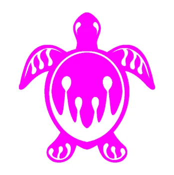 Samolepící dekorace Želva 007 (72 - Fluorescentní růžová) SAMOLEPKA NA AUTO, NÁLEPKA, FÓLIE, POLEP, TUNING, VLASTNÍ TEXT, TISK, AUTOSAMOLEPKY.cz, POLEPY, OBRÁZEK, LOGO, 3D STICKERS