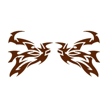 Polep vozidla Tetování 204 (15 - hnědá) SAMOLEPKA NA AUTO, NÁLEPKA, FÓLIE, POLEP, TUNING, VLASTNÍ TEXT, TISK, AUTOSAMOLEPKY.cz, POLEPY, OBRÁZEK, LOGO, 3D STICKERS