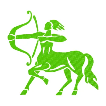 Samolepící dekorace SAMOLEPKA Střelec 005 levá (58 - 3D karbon zelený kawasaki) NA AUTO, NÁLEPKA, FÓLIE, POLEP, TUNING, VLASTNÍ TEXT, TISK, AUTOSAMOLEPKY.cz, POLEPY, OBRÁZEK, LOGO, SAMOLEPKY