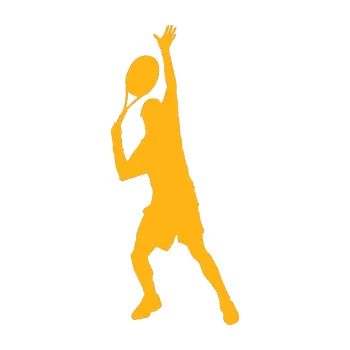 Polep vozidla Tenista 008 levá (21 - světle oranžová) SAMOLEPKA NA AUTO, NÁLEPKA, FÓLIE, POLEP, TUNING, VLASTNÍ TEXT, TISK, AUTOSAMOLEPKY.cz, POLEPY, OBRÁZEK, LOGO, 3D STICKERS