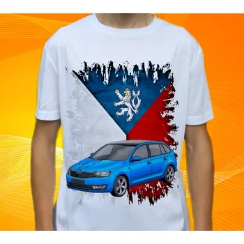 tričko Š.K.O.O.D.A č. 13 XL (Trička s motivy aut)