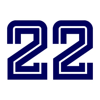 Polep vozidla Startovní číslo 22 typ 7 (23 - tmavě modrá) SAMOLEPKA NA AUTO, NÁLEPKA, FÓLIE, POLEP, TUNING, VLASTNÍ TEXT, TISK, AUTOSAMOLEPKY.cz, POLEPY, OBRÁZEK, LOGO, 3D STICKERS