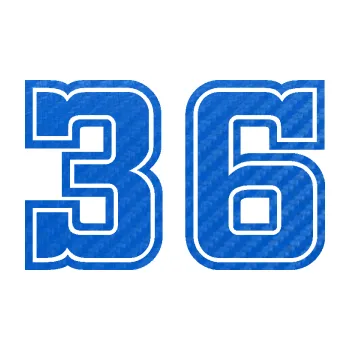 Polep vozidla Startovní číslo 36 typ 5 (57 - 3D karbon modrý) SAMOLEPKA NA AUTO, NÁLEPKA, FÓLIE, POLEP, TUNING, VLASTNÍ TEXT, TISK, AUTOSAMOLEPKY.cz, POLEPY, OBRÁZEK, LOGO, 3D STICKERS