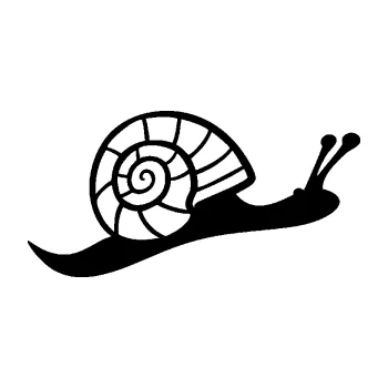 Samolepící dekorace SAMOLEPKA Šnek 004 pravá (01 - černá) NA AUTO, NÁLEPKA, FÓLIE, POLEP, TUNING, VLASTNÍ TEXT, TISK, AUTOSAMOLEPKY.cz, POLEPY, OBRÁZEK, LOGO, SAMOLEPKY