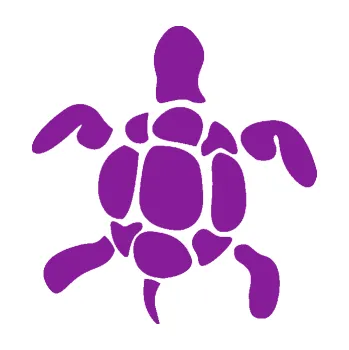 Samolepící dekorace Želva 004 pravá (14 - fialová) SAMOLEPKA NA AUTO, NÁLEPKA, FÓLIE, POLEP, TUNING, VLASTNÍ TEXT, TISK, AUTOSAMOLEPKY.cz, POLEPY, OBRÁZEK, LOGO, 3D STICKERS