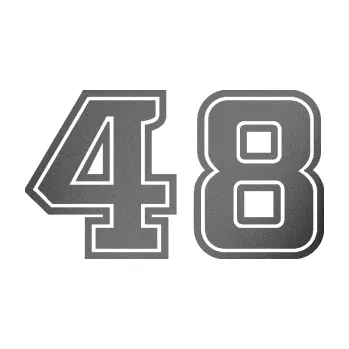 Polep vozidla Startovní číslo 48 typ 5 (41 - grafitová metalíza) SAMOLEPKA NA AUTO, NÁLEPKA, FÓLIE, POLEP, TUNING, VLASTNÍ TEXT, TISK, AUTOSAMOLEPKY.cz, POLEPY, OBRÁZEK, LOGO, 3D STICKERS