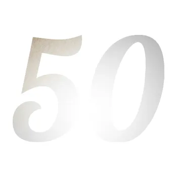 Polep vozidla SAMOLEPKA Startovní číslo 50 typ 3 (82 - odrazková reflexní bílá) NA AUTO, NÁLEPKA, FÓLIE, POLEP, TUNING, VLASTNÍ TEXT, TISK, AUTOSAMOLEPKY.cz, POLEPY, OBRÁZEK, LOGO, SAMOLEPKY