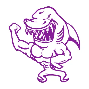 Samolepící dekorace SAMOLEPKA Žralok 016 levá svalovec (14 - fialová) NA AUTO, NÁLEPKA, FÓLIE, POLEP, TUNING, VLASTNÍ TEXT, TISK, AUTOSAMOLEPKY.cz, POLEPY, OBRÁZEK, LOGO, SAMOLEPKY