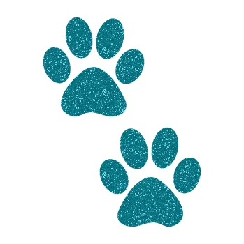 samolepka Tlapky 005 (92 - Ultra Metalic tyrkysová) SAMOLEPKA NA AUTO, NÁLEPKA, FÓLIE, POLEP, TUNING, VLASTNÍ TEXT, TISK, AUTOSAMOLEPKY.cz, POLEPY, OBRÁZEK, LOGO, 3D STICKERS