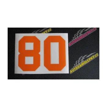 Polep vozidla Startovní číslo 80 (12 - zelená) SAMOLEPKA NA AUTO, NÁLEPKA, FÓLIE, POLEP, TUNING, VLASTNÍ TEXT, TISK, AUTOSAMOLEPKY.cz, POLEPY, OBRÁZEK, LOGO, 3D STICKERS