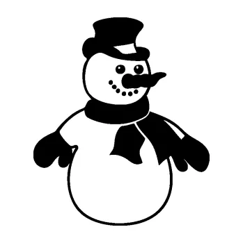 Samolepící dekorace SAMOLEPKA Sněhulák 002 pravá vánoční dekor (01 - černá) NA AUTO, NÁLEPKA, FÓLIE, POLEP, TUNING, VLASTNÍ TEXT, TISK, AUTOSAMOLEPKY.cz, POLEPY, OBRÁZEK, LOGO, SAMOLEPKY