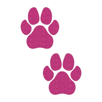 samolepka Tlapky 008 (90 - Ultra Metalic růžová) SAMOLEPKA NA AUTO, NÁLEPKA, FÓLIE, POLEP, TUNING, VLASTNÍ TEXT, TISK, AUTOSAMOLEPKY.cz, POLEPY, OBRÁZEK, LOGO, 3D STICKERS