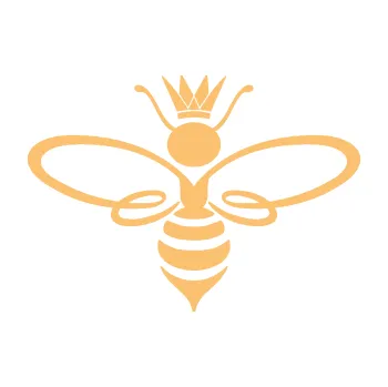 Samolepící dekorace Včela 004 královna (08 - béžová) SAMOLEPKA NA AUTO, NÁLEPKA, FÓLIE, POLEP, TUNING, VLASTNÍ TEXT, TISK, AUTOSAMOLEPKY.cz, POLEPY, OBRÁZEK, LOGO, 3D STICKERS
