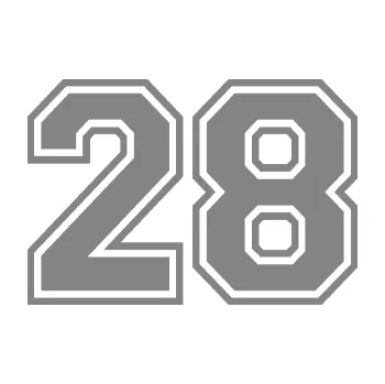 Polep vozidla Startovní číslo 28 typ 4 (17 - šedá) SAMOLEPKA NA AUTO, NÁLEPKA, FÓLIE, POLEP, TUNING, VLASTNÍ TEXT, TISK, AUTOSAMOLEPKY.cz, POLEPY, OBRÁZEK, LOGO, 3D STICKERS