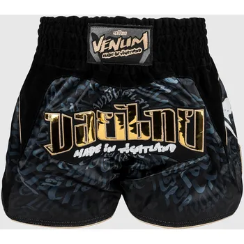 Oblečení pro bojové sporty Muay Thai šortky Venum Attack - Black/Grey Velikost: L