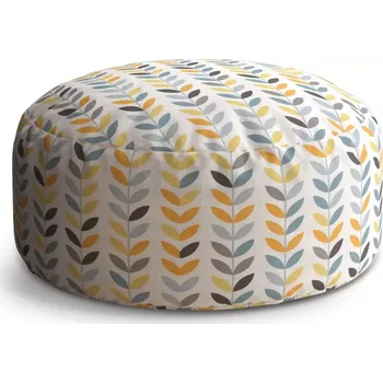 Sedací pytel Kulatý taburet Circle Barevné lístky: 38x48 cm - Sablio