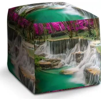 Taburet Taburet Kostka Vodopády: 40x40x40 cm - Sablio